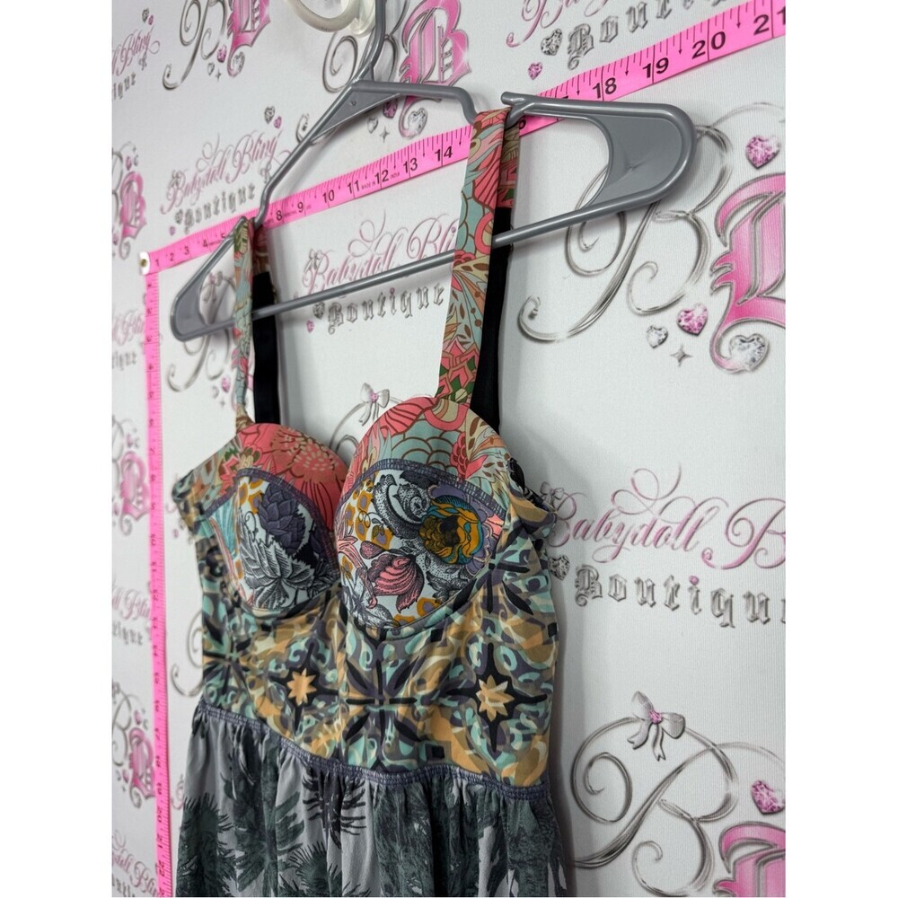 Maaji mini dress Multicolor Bustier Palm-Print Sundress - Picture 3 of 12